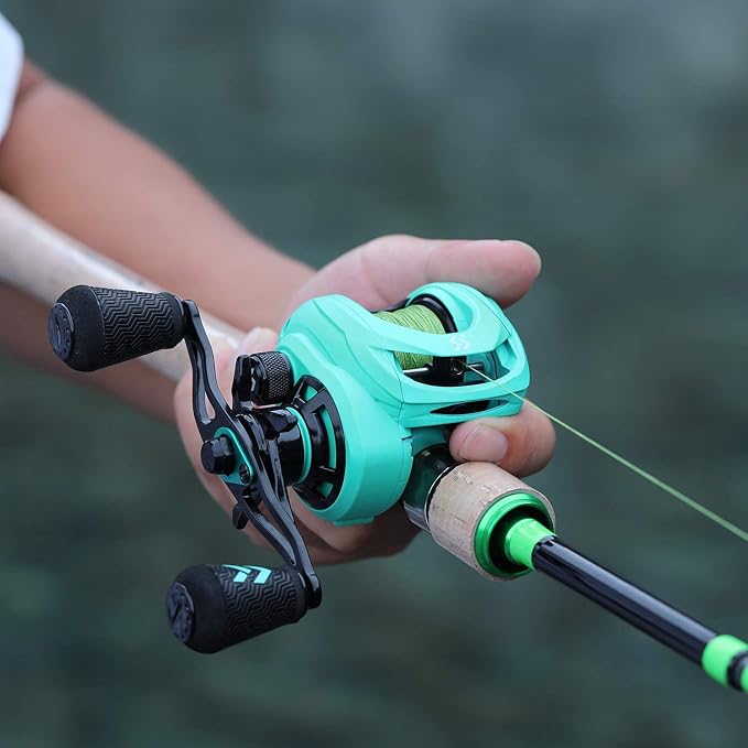 Sougayilang Baitcasting Reels, 8:1 Gear Ratio Fishing Reel with Magnetic Braking System Casting Reel, 9 + 1 Ball Bearings Super Smooth Anti-Corrosion Baitcaster Reel