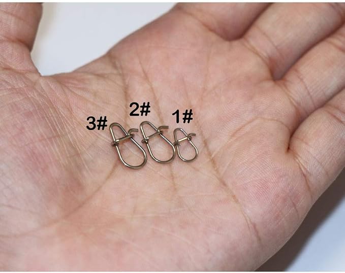 100pcs/pack Fishing Nice Snaps Power Clips Fast Snaps Fishing Speed Clips 25LB 30LB 40LB