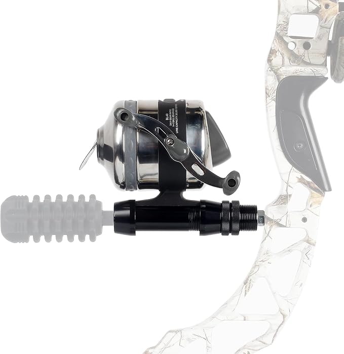 Bowfishing Reel with Fishing Reel Seat Left and Right Reversible Handle,for Compound Bow and Recurve Bow
