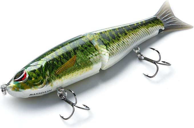 Bassdash SwimShad Glide Baits Jointed Swimbait Bass Pike Salmon Trout Muskie Fishing Lure