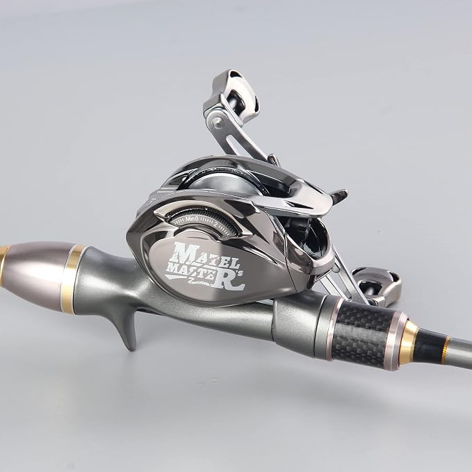 HAUT TON Matel Master Advanced Version Baitcaster reels,6.2:1Gear Ratio,5+1Ball Bearing,Bait clickers,12Lb Drag System Fishing Reels,for Saltwater,Freshwater