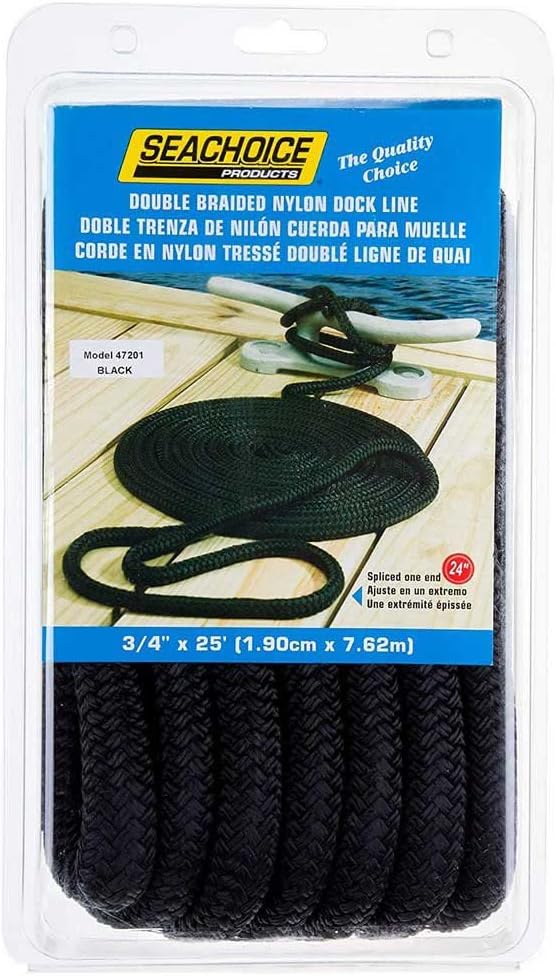 Seachoice Double-Braid Nylon Dock Line