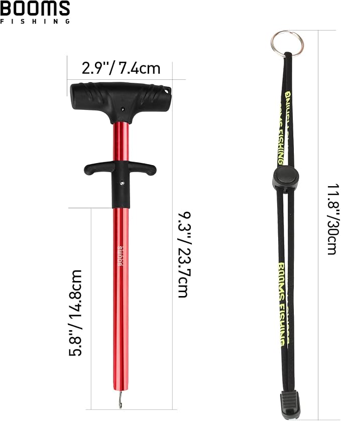 Booms Fishing R2 Hook Remover Squeeze-Out Fish Hook Tools 3 Colors Available