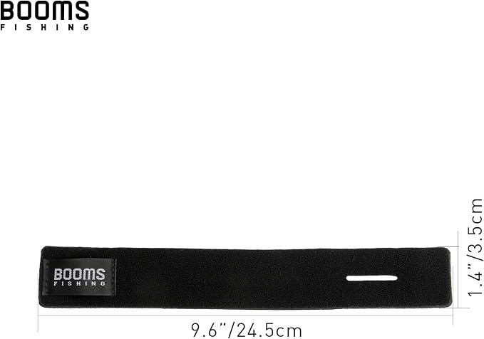 Booms Fishing RS3 Fishing Rod Wrap Pole Straps, Hook & Loop Fishing Rod Belts, Fishing Rod Ties for Casting Rods, Spinning Rods and Fly Rods