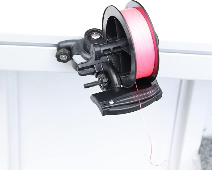 RAILBLAZA Fishing Reel Spooler System Compatible with Gunnel Track Mount for Boat or Kayaks, Compatible with Wide Range of Spools