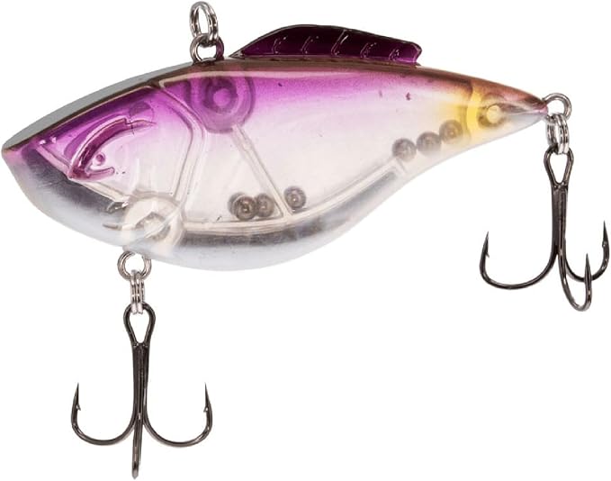 Bill Lewis Hammer-Trap - Freshwater Lifelike Lipless Crankbait Fishing Lure with Mustad Triple Grip Hooks, 3/8 Oz - 5/8 Oz