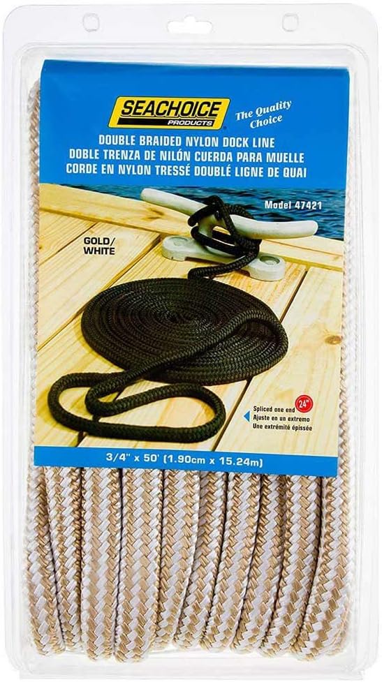 Seachoice Double-Braid Nylon Dock Line