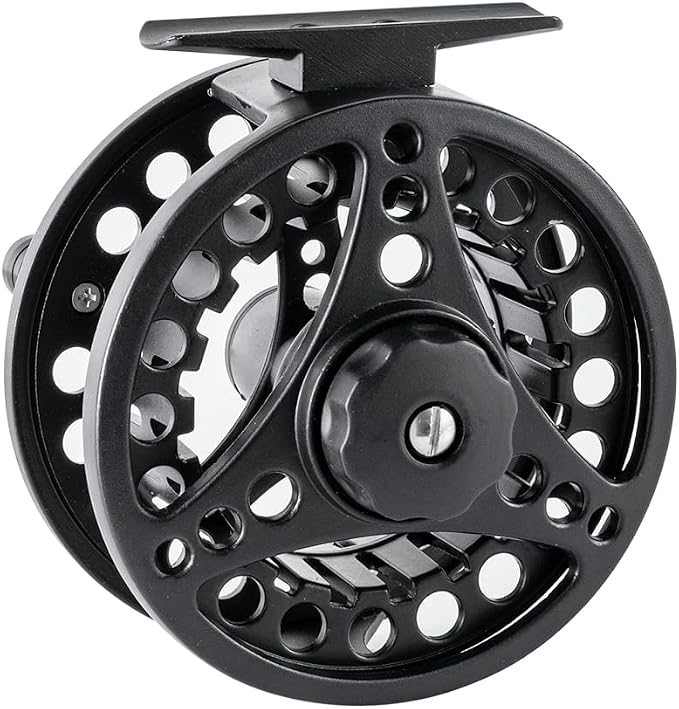 (1/2WT 3/4WT 5/6WT 7/8WT) Fly Reel with Line Combo Aluminum Alloy Large Arbor Fly Fishing Reels Weight Forward Fly Line with Braided Backing Taper Leader Pre-Tied