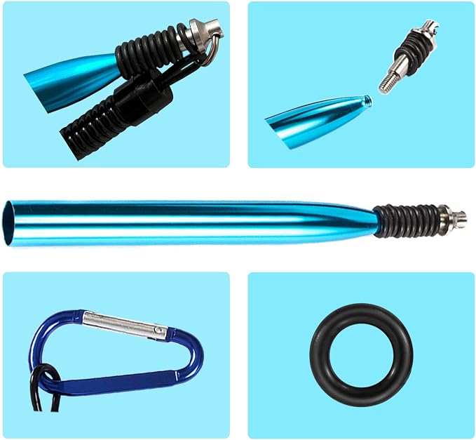 Wacky Rig Tool With Fishing O-Rings, Rigging Kit for Senko, Ring Tools for Clip Soft Baits Worms With Keychain Lanyard Fishing Bait Rigs