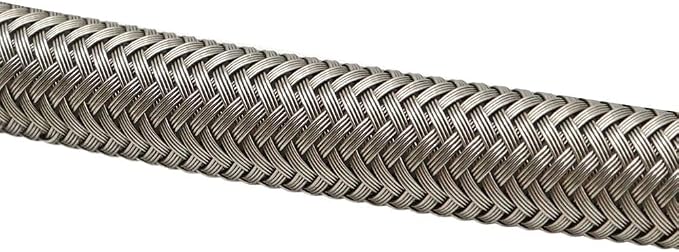 GXARTS 24" Billet Steel Braided Turbo Oil Feed Line Length 4AN 90 Degree Straight Hose Straight PTFE line straight Hose End Pressure Stainless Remote Turbocharger 551871