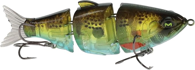 Lew's MachShad Fishing Lure, Lipless Jointed Swimbait, Realistic Swimming Action, Slow Sinking, Size 4 Mustad KVD Elite Short Triple Grip Treble Hooks