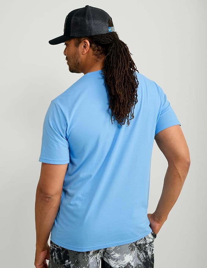 HUK Mens Performance Fishing Logo Tee, Short Sleeve T-Shirt for Men