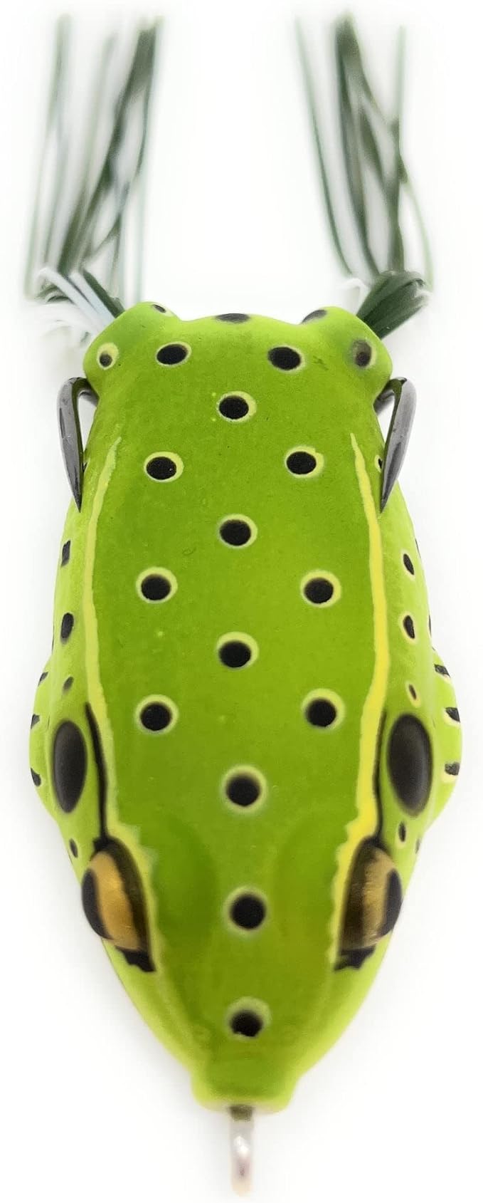 Reaction Tackle Hollow Body Frogs for Bass Fishing - Ultra Realistic Weedless Top Water Frog Lure for Bass, Snakehead, Pike and More - Floating Topwater Fishing Lures - 2 Pack