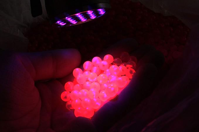 Tigofly 200 pcs/lot Plastic 6mm Round UV Red Fishing Beads Hard Floating Bobber Bulk Beads Fishing Accessories