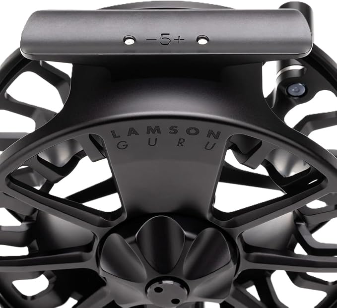 LAMSON | Guru S-Series -3+ Fly Fishing Reel | All-Water | Large Arbor, Fully CNC Machined/Anodized, Lightweight Durability