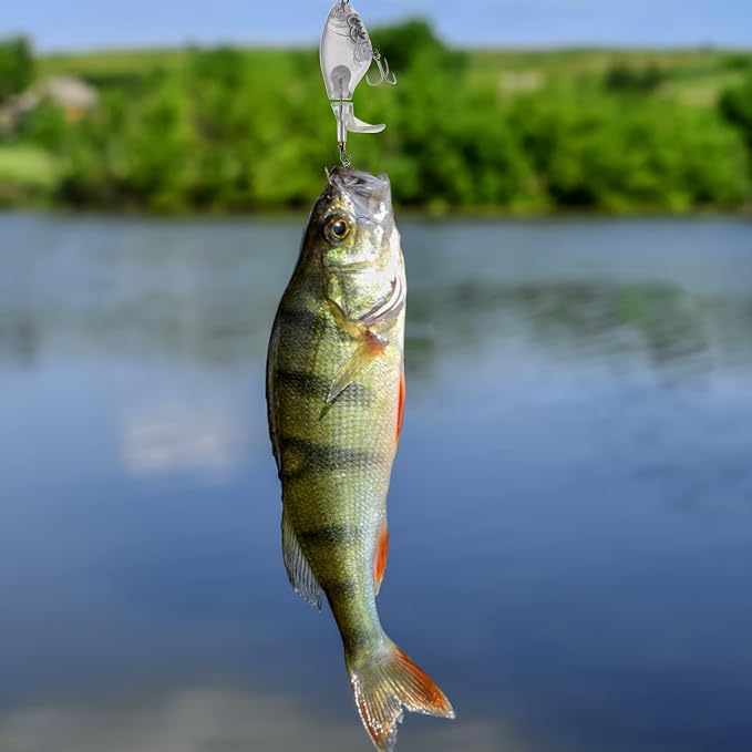 10pcs/20pcs Fishing Blanks Lures Kit Fishing Topwater Unpainted Swimbait Unpainted Crankbaits Hard Baits DIY Lure for Bass Salmon Trout Saltwater and Freshwater