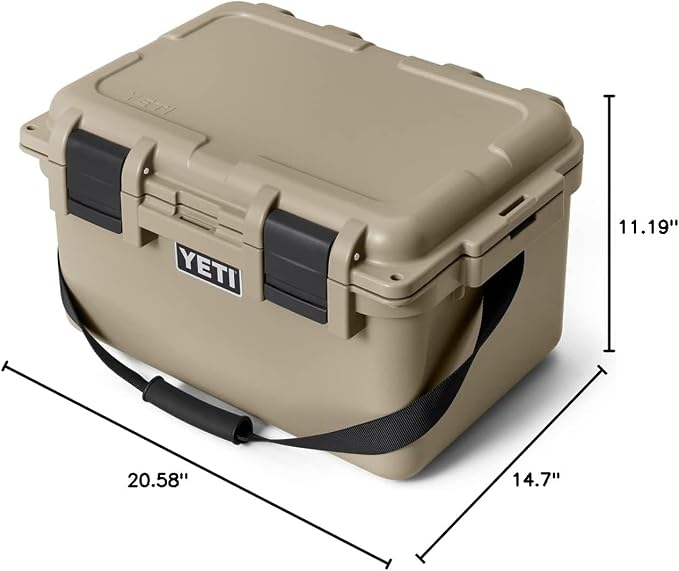 YETI LoadOut GoBox Collection, Divided Waterproof Cargo Case, Dry Box, Camera Case, Fishing Tackle Box