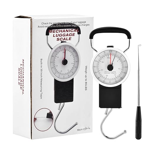 Fishing Scale,80lbs/35kg Fishing Gear with Built-in Measuring Tape,Fish Hook Remover Tool,Portable Hanging Fishings Weight Scale Luggage Scales with Hook,Fish Gifts for Men
