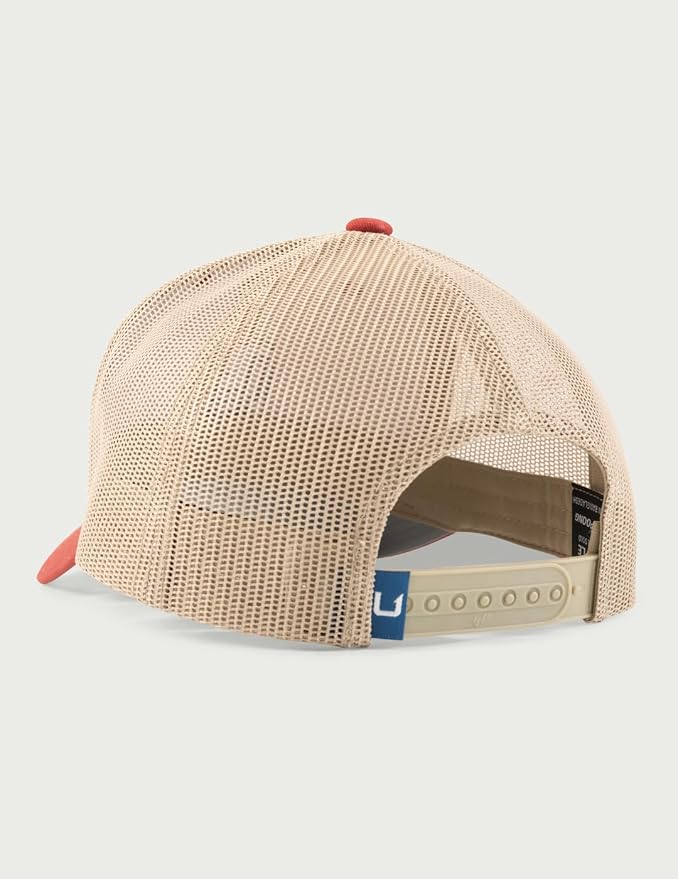 HUK Men's Trucker Hat, Anti-Glare Snapback Fishing Hat for Men