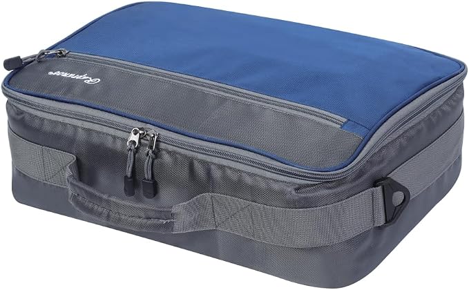 Raprance Fly Fishing Reel Case ,Customizable Dividers Shockproof Storage Box,Portable Travel Storage with Protection, Blue