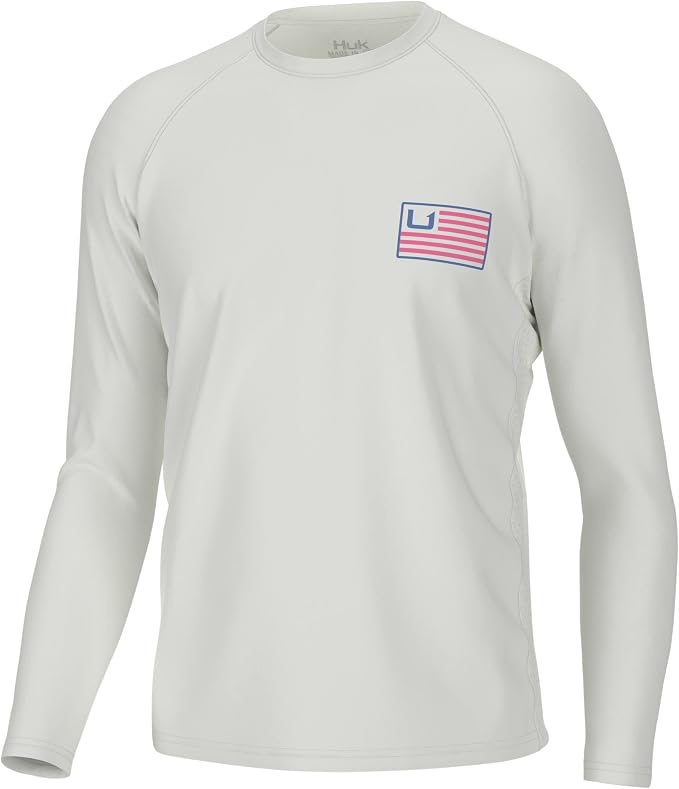 HUK Men's Pursuit Graphic Long Sleeve Shirt, Sun Protect Fishing Shirt