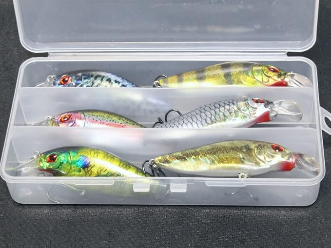 Minnow Crankbait for Bass Fishing Bass Lure Jerkbait Fishing Lures and Tackle Box