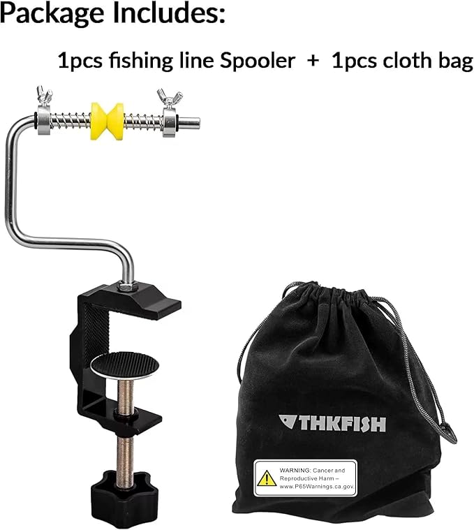 THKFISH Fishing Line Spooler Fishing Line Winder Spooler Fishing Accessories Adjustable Stable Portable Fishing Line Spooler/Fishing Line Remover
