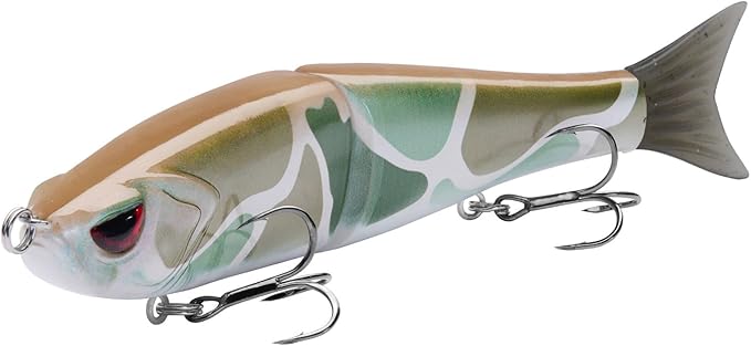 Bassdash SwimShad Glide Baits Jointed Swimbait Bass Pike Salmon Trout Muskie Fishing Lure,3-Pack