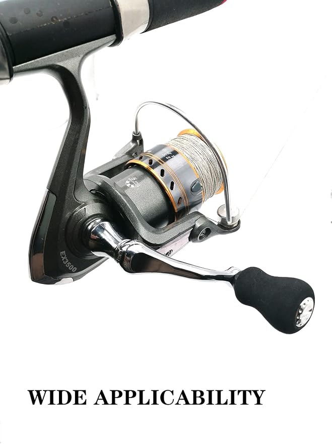 Mixed Pack Fishing Spinning Reel Handle, All-Metal, with The Grip EVA for Spinning Reels Replacement Grip Parts,2 Pack, Large,X-Large