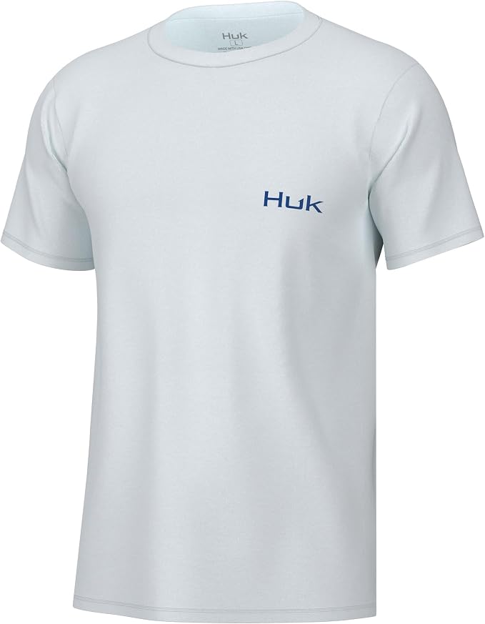HUK Mens Fishing Graphic Tee, Performance Short Sleeve, Quick-Dry