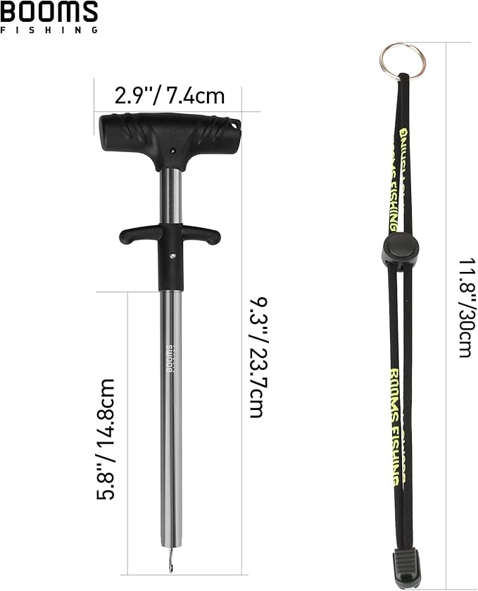 Booms Fishing R2 Hook Remover Squeeze-Out Fish Hook Tools 3 Colors Available