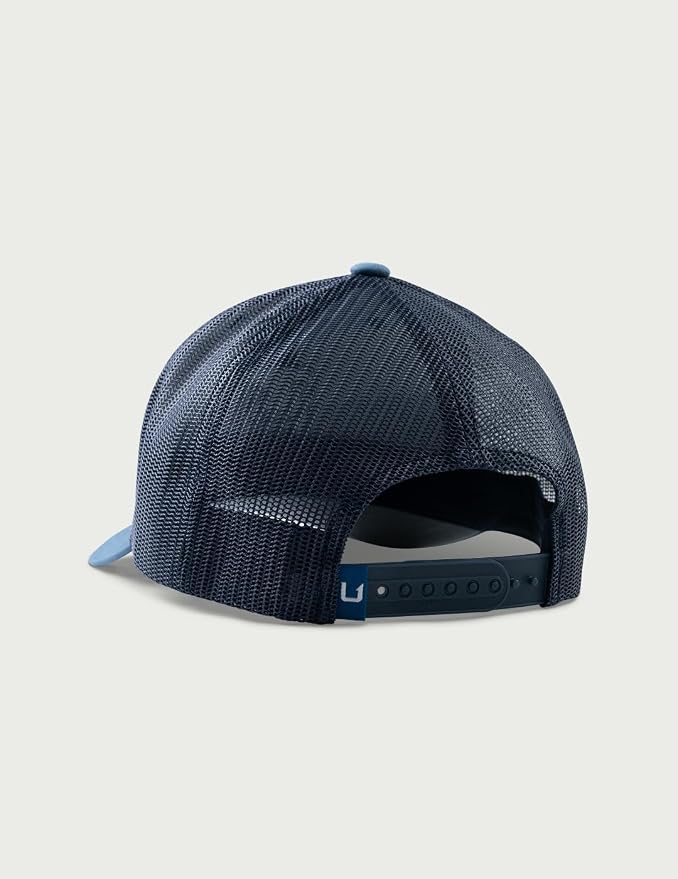 HUK Men's Trucker Hat, Anti-Glare Snapback Fishing Hat for Men