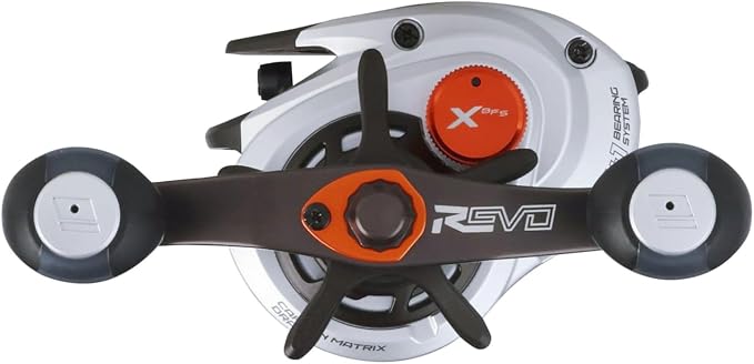 Abu Garcia Revo X BFS Low Profile Reel, Reliable Freshwater Fishing Reel, Lightweight C6 Carbon Sideplates and BFS Tuned MagTrax Braking System, Carbon Matrix Drag System