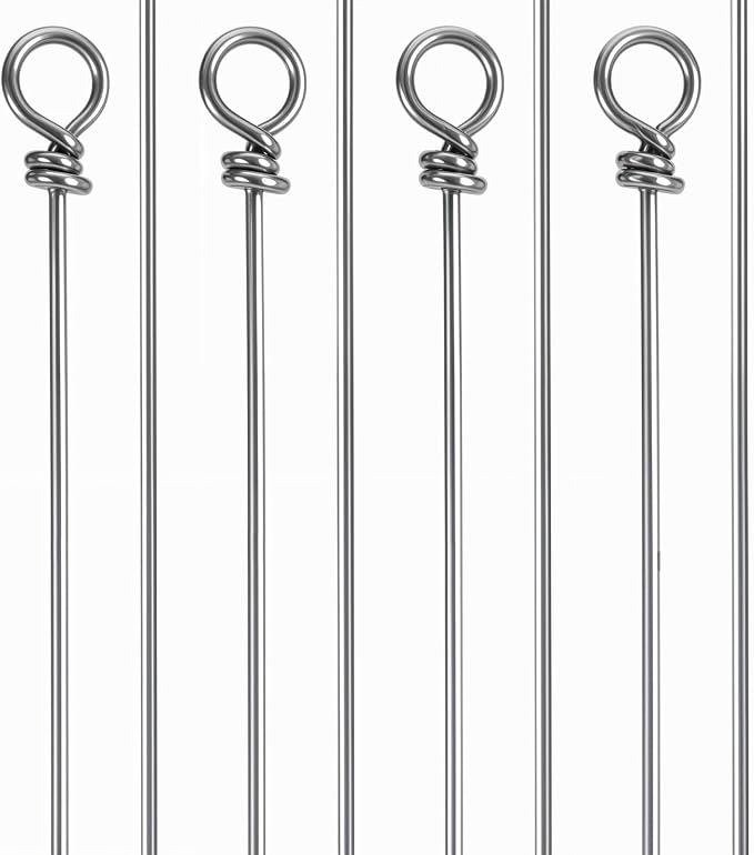 100PCS Fishing Wire Spinner, Stainless Steel Lure Making Supplies Kit for Hanging Fishing Spinners Rigs for Crafts