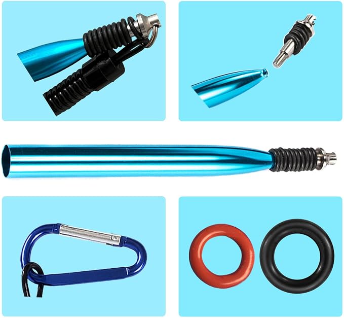 Wacky Rig Tool with Fishing O-Rings, Wacky Worm Rigging Tool Kit for Senko, Fishing Ring Rigging Tools for Clip Soft Baits Worms with Keychain Lanyard Fishing Bait Rigs