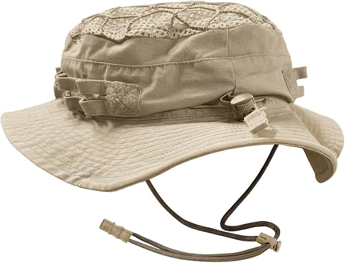 CQR Men's Tactical Boonie Hat, Breathable Packable Sun Hat for Hunting, Hiking, Fishing, Shooting, and Outdoor Activities