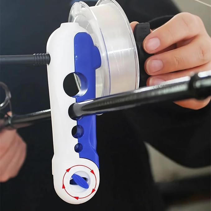 1Pack Mini Fishing Line Winder Spooler Machine,Portable Adjustable Detachable Spinning Reel Spool Spooling Station System, Baitcaster Multifunctional Line Winder Tool