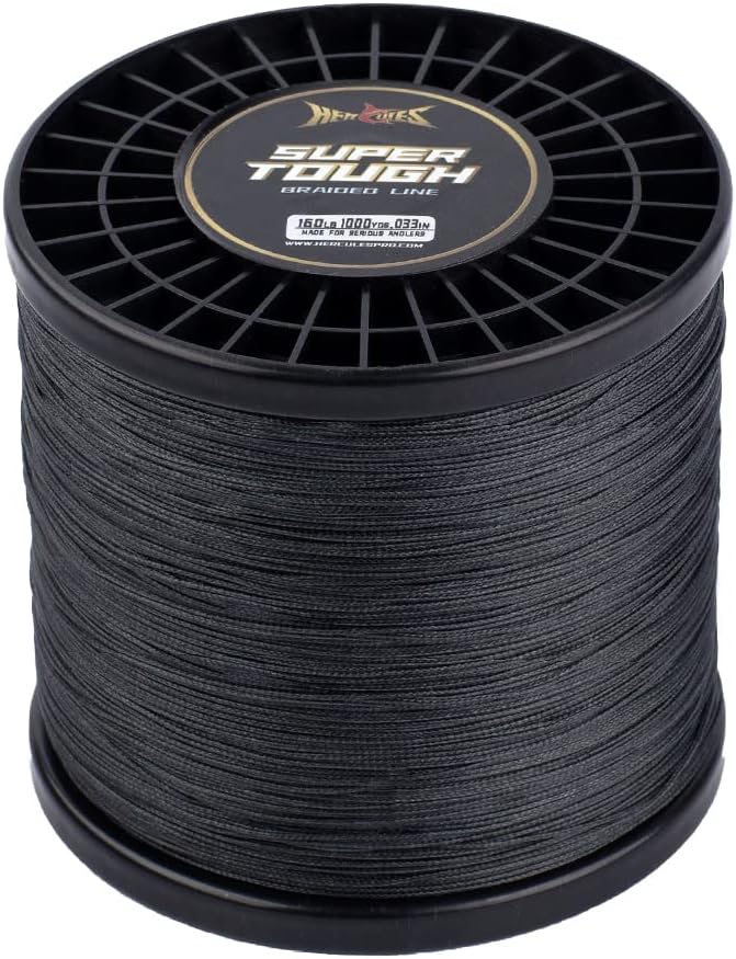 HERCULES Super Tough Braided Fishing Line 4 Strands / 8 Strands, 4lb - 160lb Braid Lines, 150/300/500/1000 Yards for Saltwater