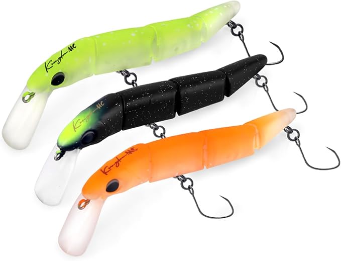 KINGDOM 3PCS Topwater Fishing Lures for Bass Whopper Popper Fishing Lure for Bass Catfish Pike Perch Floating Pencil Bait with Propeller Tail Freshwater/Saltwater