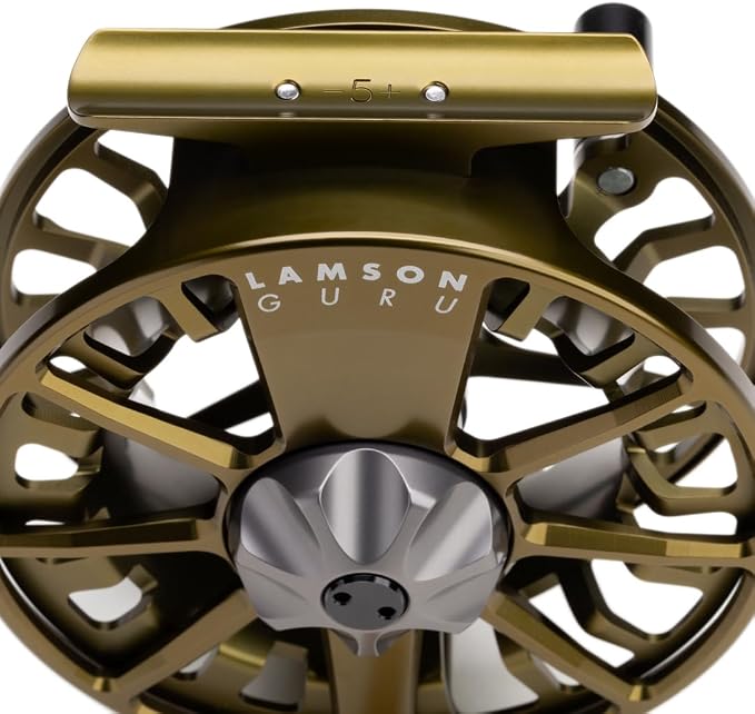 LAMSON | Guru S-Series -3+ Fly Fishing Reel | All-Water | Large Arbor, Fully CNC Machined/Anodized, Lightweight Durability