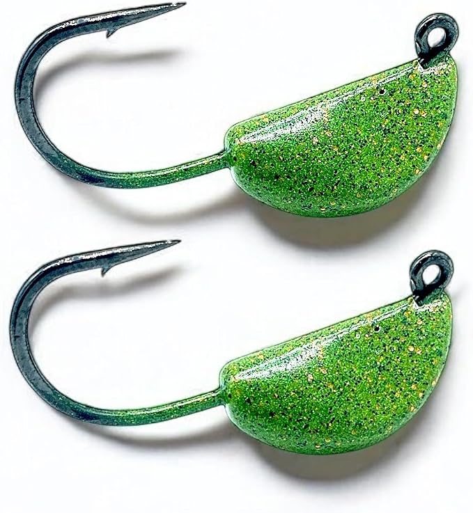 Sheepshead Jig, 2~5 Pack, Standup Style Jig, Saltwater Fishing Jig, Powder Coat Finish Made in The USA with 2X Hook, 1/2oz, 3/4oz, 1oz Sizes