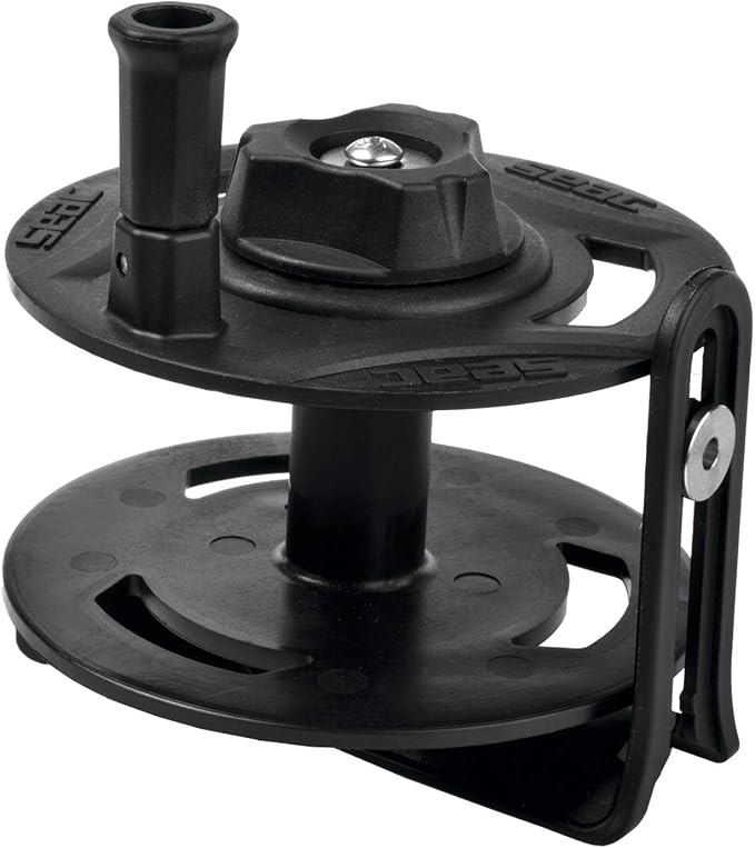 SEAC Reel for Blue Gun, Thunder, X-Fire, Ocean, Combat, Ghost and Bolt Series Sling Guns for Spearfishing, 98.4ft, Black
