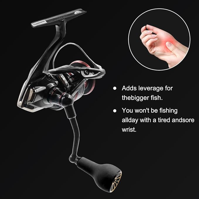 63mm Fishing Spinning Reel Handle Replacement for Shimano Stradic FL/FM Stella Vanford