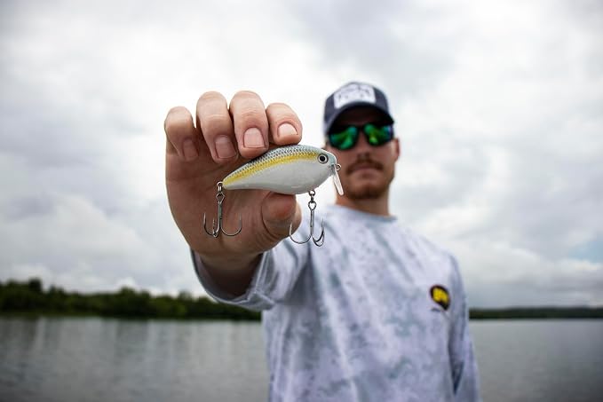 Strike King KVD 2.5 Wake Bait Fishing Lure, 3/8 oz, Unique Clacking Sound