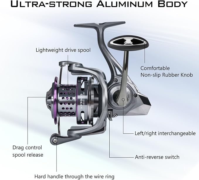 THKFISH Saltwater Spinning Reel 10000 Surf Fishing Reels Saltwater,13 +1 BB,45LB Max Drag,Ultra Smooth Heavy Duty Reel with CNC Aluminum Spool Reels for Long Cast