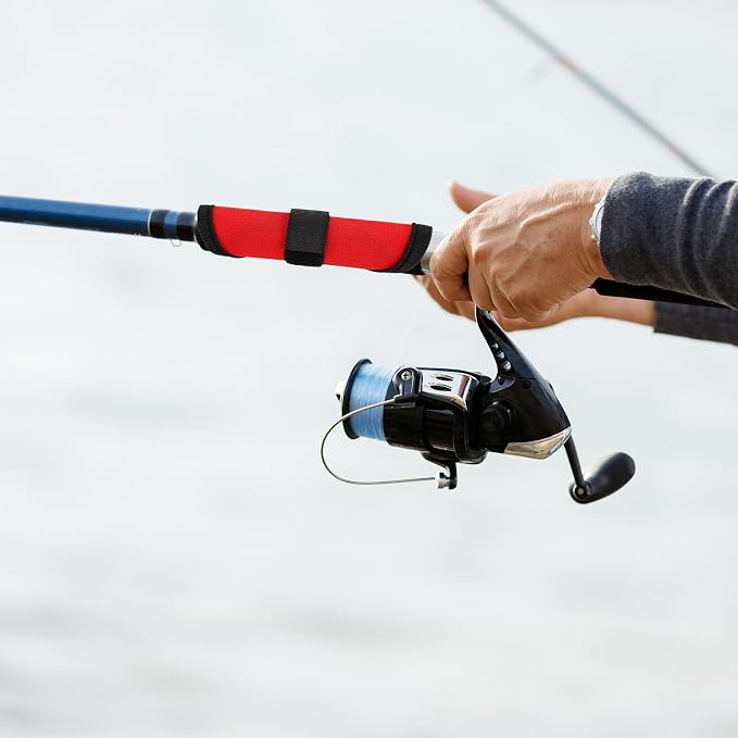 BOXOB 4pcs Fishing Lure Covers, 5.91 Inch Fishing Hook Covers Fish Pole Sleeve Fish Bait Gloves Protectors Wraps Essential Gear for Fishermen Gift