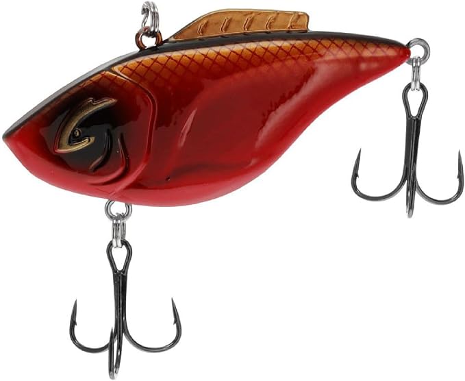 Bill Lewis Hammer-Trap - Freshwater Lifelike Lipless Crankbait Fishing Lure with Mustad Triple Grip Hooks, 3/8 Oz - 5/8 Oz