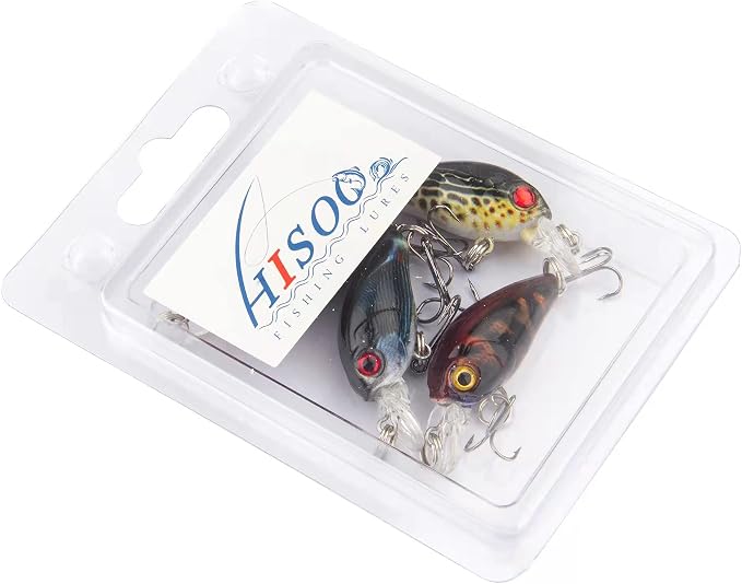 Micro Fishing Lures Crankbaits Baits Lure,Mini Fishing Lure Swimbaits Micro Crank Baits Topwater Lures for Freshwater Saltwater Bluegill Pumpkinseeds Trout Perch with Tackle Boxes