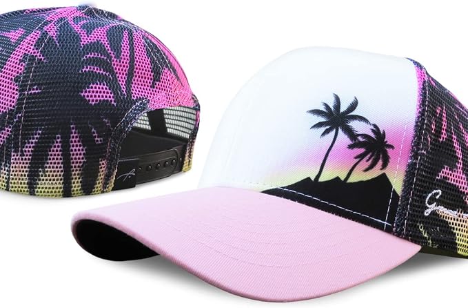 Grace Folly Beach Trucker Hats for Women- Snapback Baseball Cap for Summer