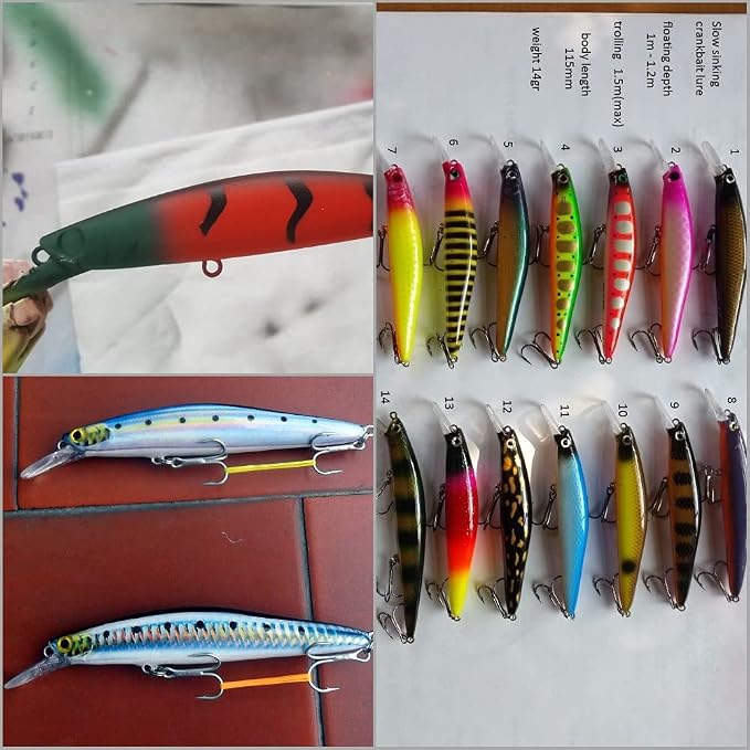 10 Blank Unpainted Minnow Crankbait Topwater Lipless Jerkbait Fishing Lures V3